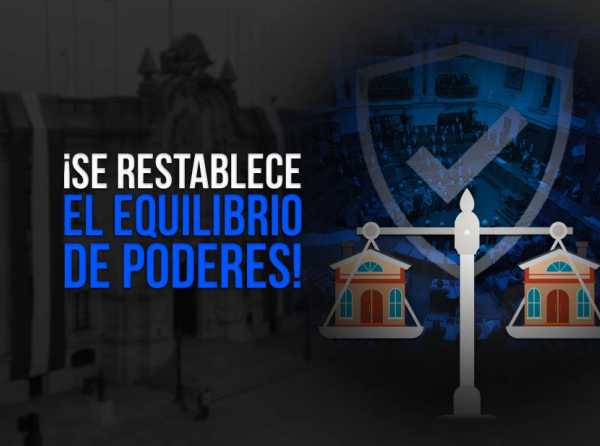 ¡Se restablece el equilibrio de poderes!