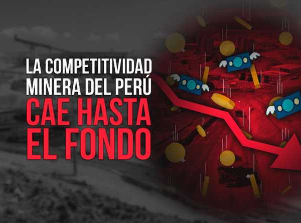 La competitividad minera del Perú cae hasta el fondo