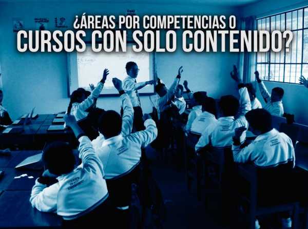 ¿Áreas por competencias o cursos con solo contenido?