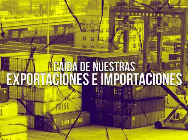 Caída de nuestras exportaciones e importaciones