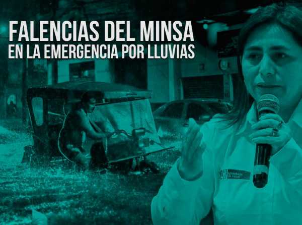 Falencias del Minsa en la emergencia por lluvias