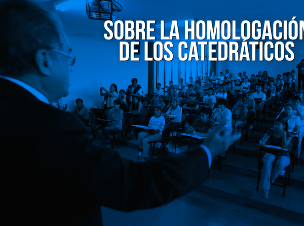 Sobre la homologación de los catedráticos