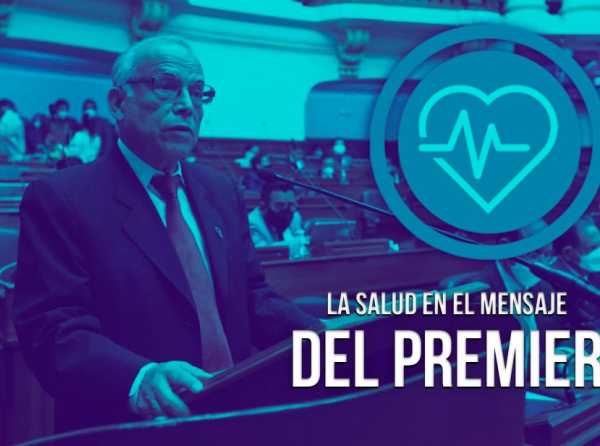 La salud en el mensaje del premier