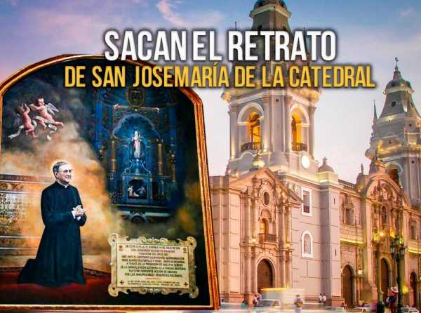 Sacan el retrato de San Josemaría de la Catedral