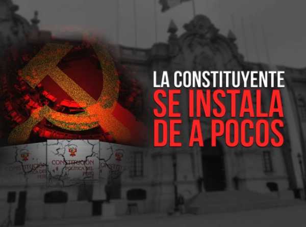 La constituyente se instala de a pocos