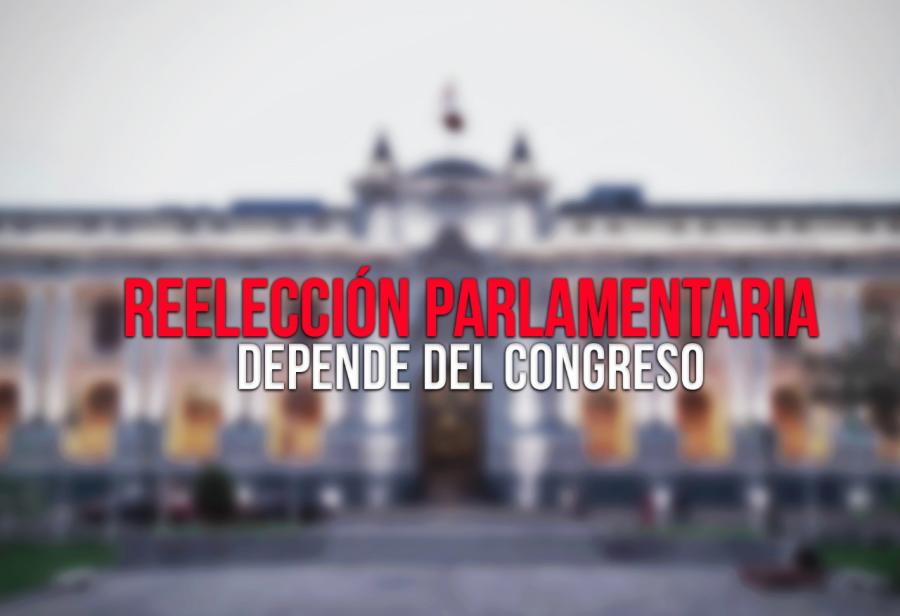 Reelección parlamentaria depende del Congreso