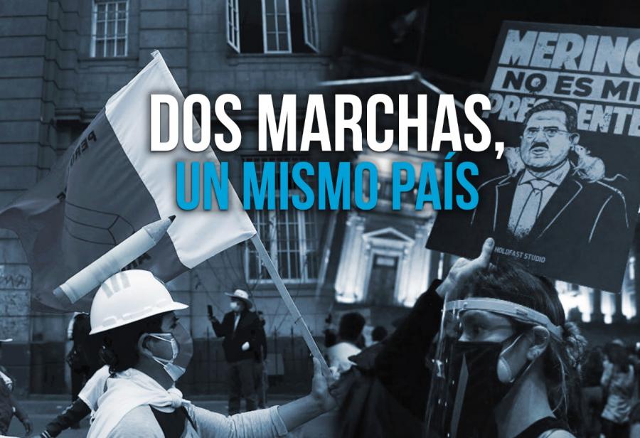 Dos marchas, un mismo país