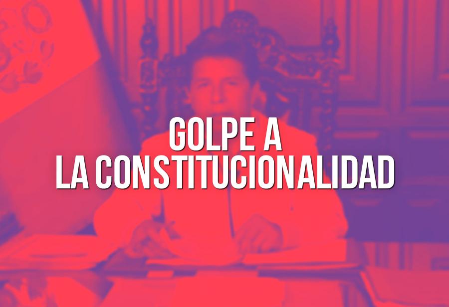 Golpe a la constitucionalidad