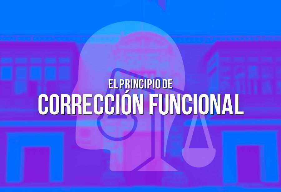 El principio de corrección funcional