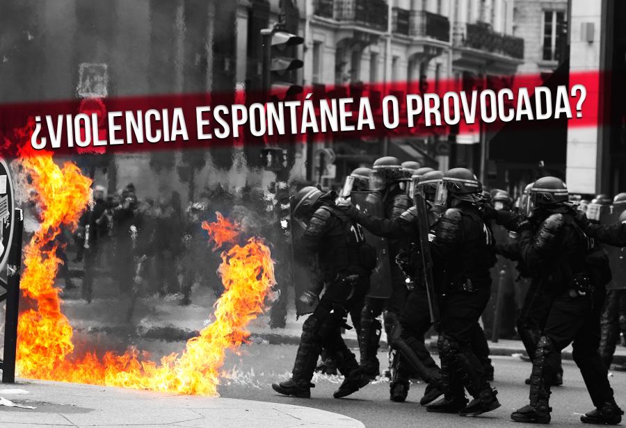 ¿Violencia espontánea o provocada por incendiarios?