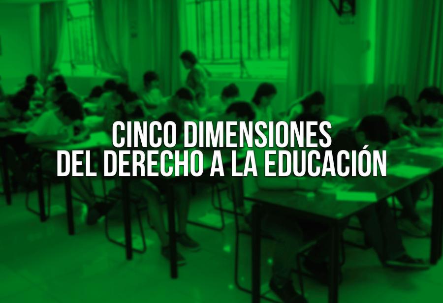 Cinco dimensiones del derecho a la educación