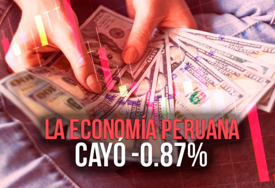 La economía peruana cayó -0.87%