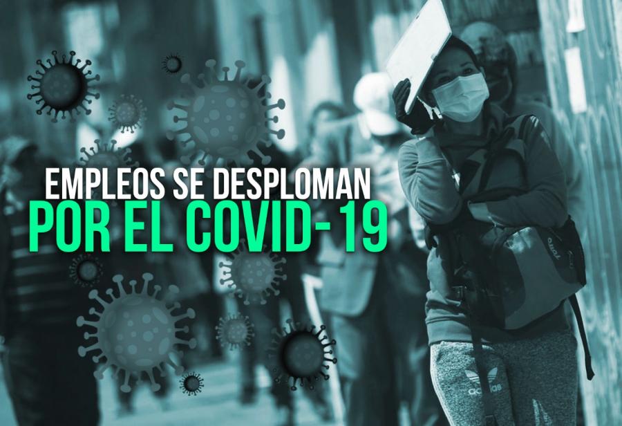 Empleos se desploman por el Covid-19