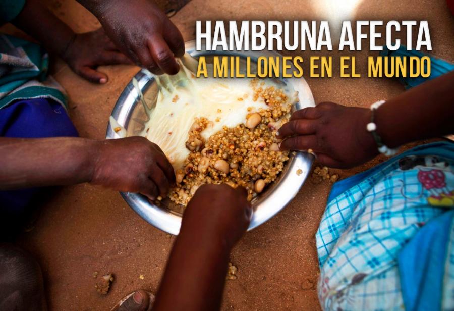 Hambruna afecta a millones en el mundo