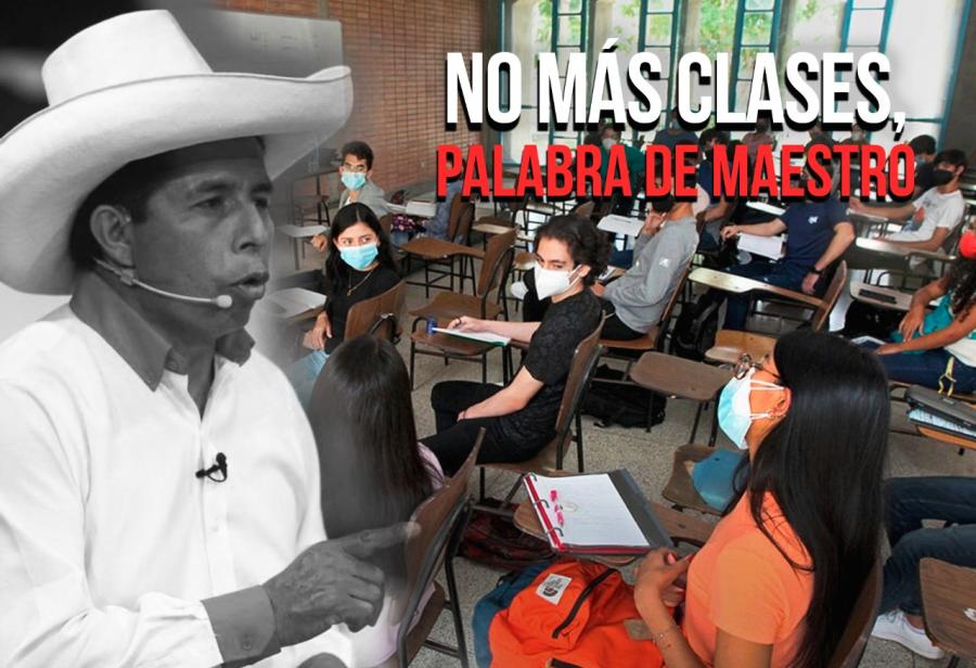 No más clases, palabra de maestro