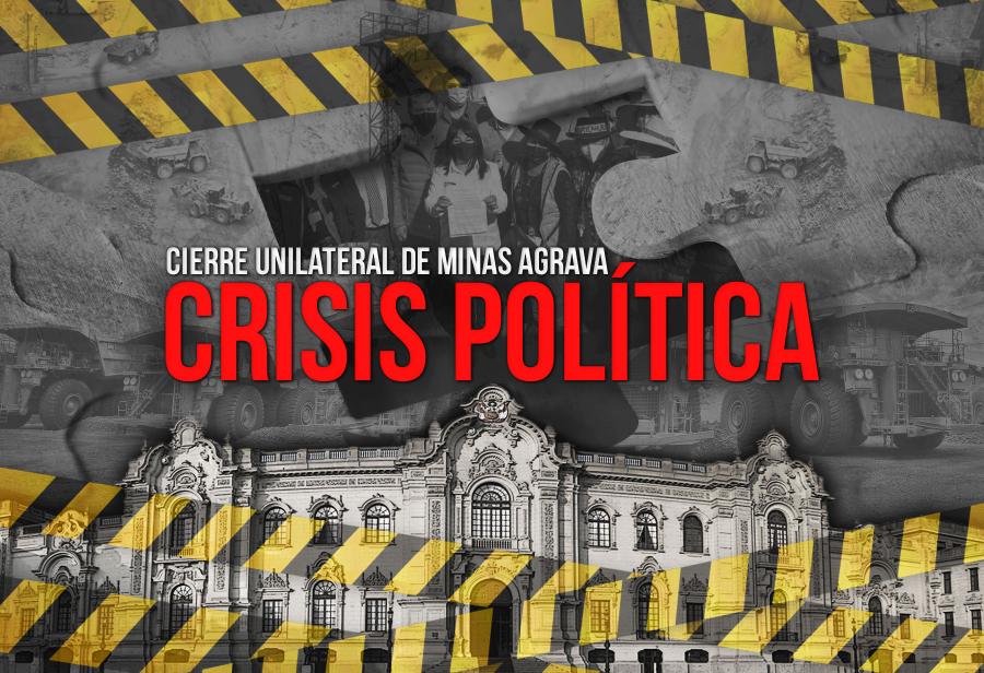 Cierre unilateral de minas agrava crisis política