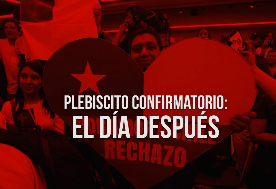 Plebiscito confirmatorio: el día después