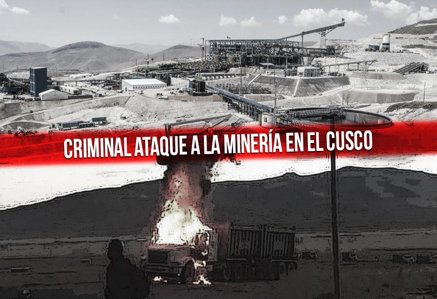 Criminal ataque a la minería en el Cusco