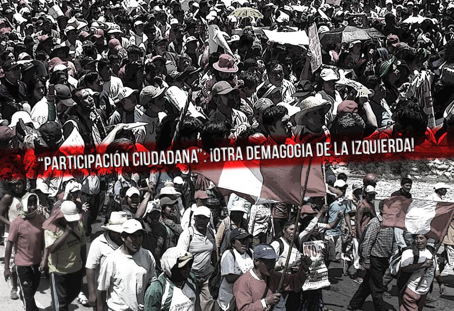 “Participación ciudadana”: ¡Otra demagogia de la izquierda!