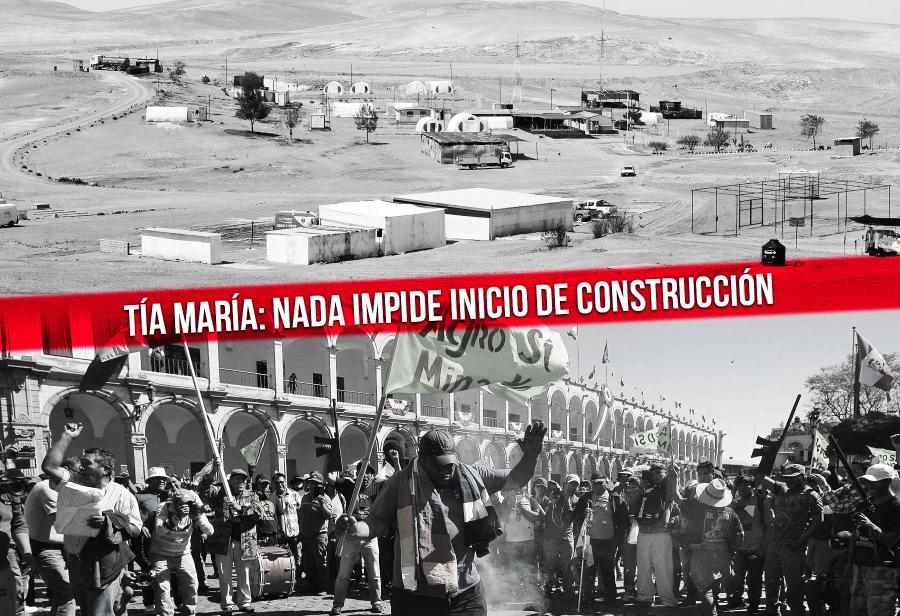 Tía María: nada impide inicio de construcción