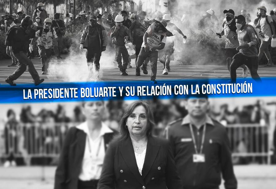 La presidente Boluarte y su relación con la Constitución