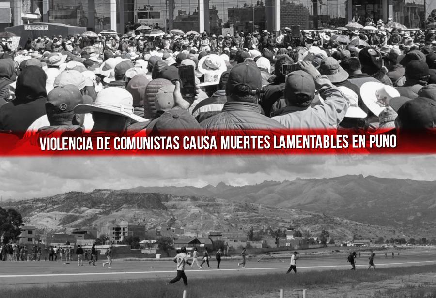 Violencia de vanguardias comunistas causa muertes lamentables en Puno